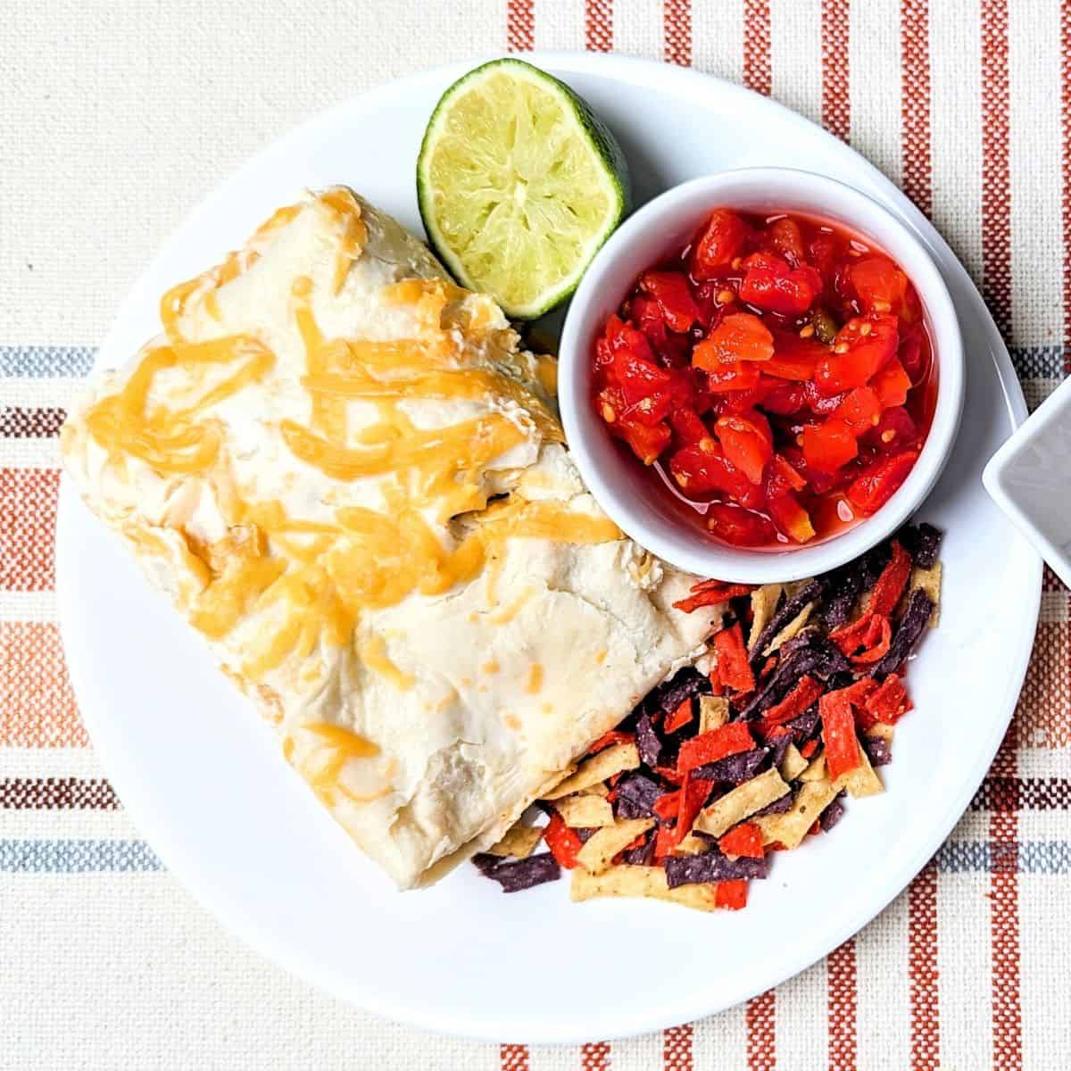 Burrito-Style Cheesy Chicken Enchiladas with Tangy White Sauce